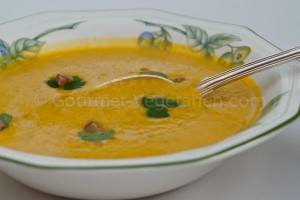 Soupe potimarron assiette cuillère