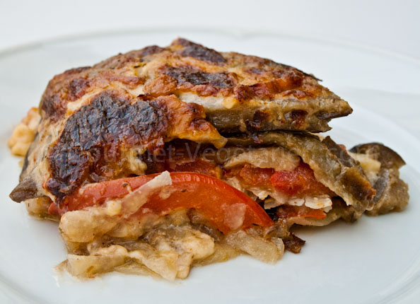 Lasagne servie