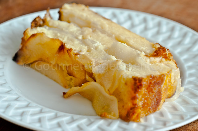 Pudding Poires Assiette