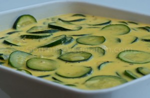 Courgettes oeufs plat
