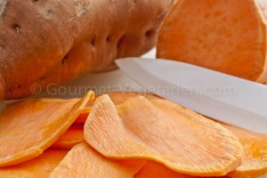 Couper Chips patate douce Couper Chips patate douce