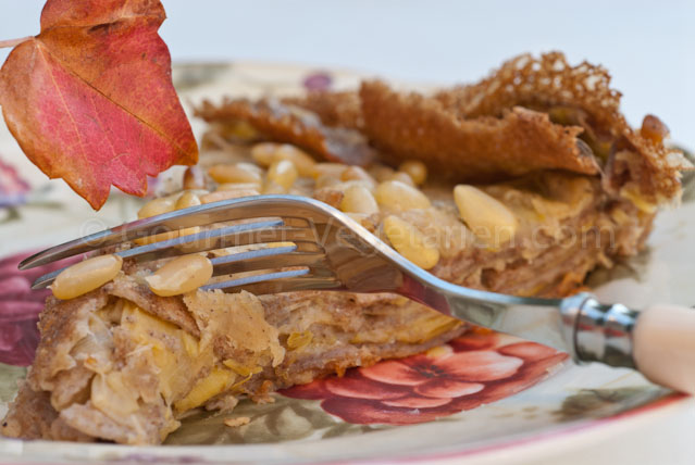 Crêpes sarrasin poireaux assiette