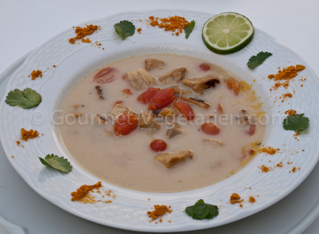 Soupe Thaï Assiette Soupe Thaï Assiette